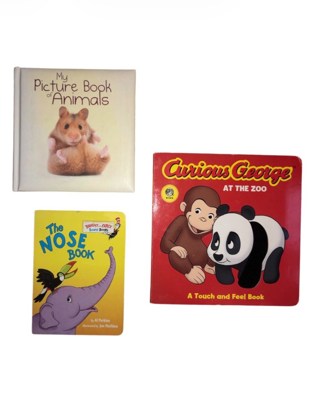 First Books, Animal theme incl. At The Zoo Red Touch-and-Feel Board Book